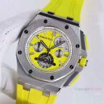 Replica Audemars Piguet Royal Oak Offshore Watches SS Yellow Dial